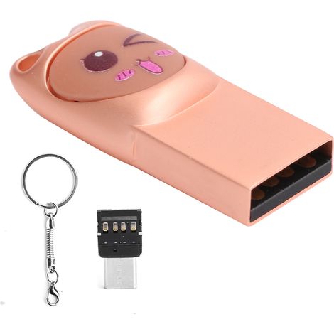 Clé USB Mémoire Flash 16GB Rose Gold avec Adaptateur Type-C pour Smartphone Ordinateur Portable (1/5)