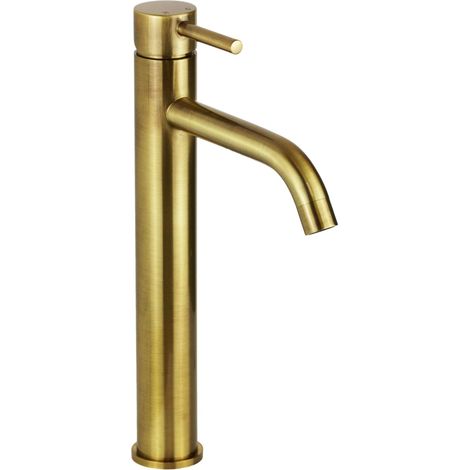 Mezclador de lavabo de caño alto en color bronce Pollini Jessy MXLHMCMMCOA  Bronce
