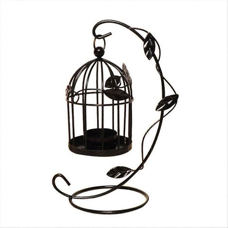 Bougeoir en forme de cage à oiseaux ajourée, lanterne suspendue, B (1/5)