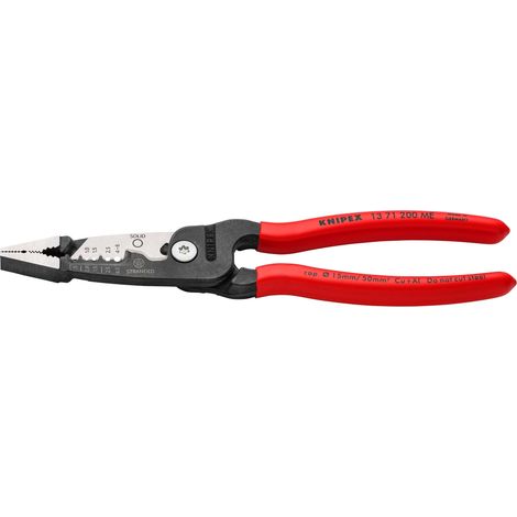 Draper KNIPEX Metric Wire Stripper 13 71 200 ME – 200mm Heavy-Duty Wire Stripping Tool with Plastic Coated Handles