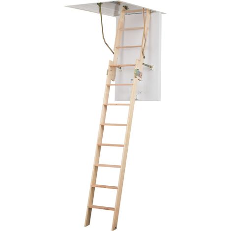 Dolle Bodentreppe clickFIX® 2-teilig bis 274cm Raumhöhe mit U-Wert 0,49 Deckenöffnung 130x70cm (1/5)