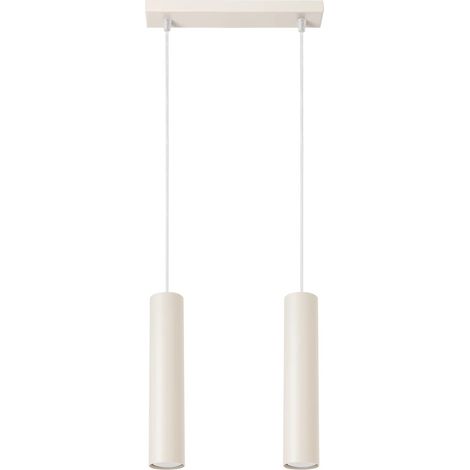 Lámpara colgante Vaza beige, 2 luces (1/5)