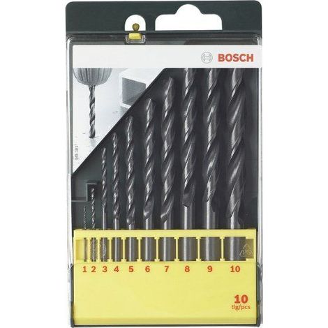 BOSCH SET CON 10 BROCAS HSS-R PARA METAL