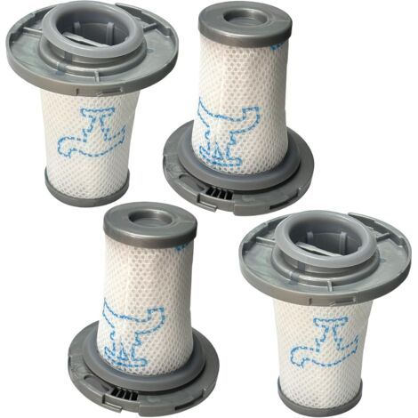 DTEKGAZ - 4er-Pack Filter ZR009006, kompatibel mit Rowenta X-Force Flex 8.60 RH96 Serie RH9611 RH9637 RH9638 RH9639 RH9677 RH9678 & X-PERT 6.60 RH68 (1/4)