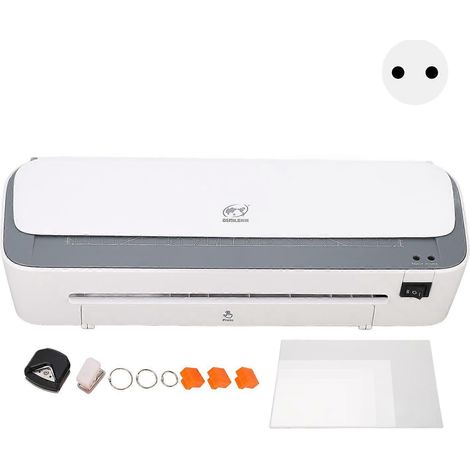 Plastifieuse de bureau A4, plastification à chaud et à froid, plastification thermique avec massicot et arrondisseur d'angles pour le bureau (1/4)