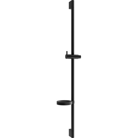 Mexen DS Duschstange mit Seifenschale 90 cm, Schwarz - 79383-70 (1/2)