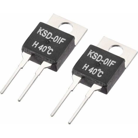 KSD-01F Thermostat Contrôleur température 40℃ N.O Normalement ouvert 2pcs (1/3)