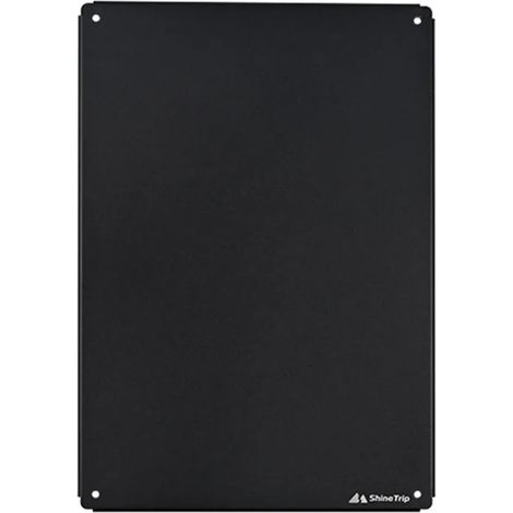 Table de camping IGT portable, en acier inoxydable noirci, avec combinaison libre et amovible, réchaud de camping portable. (1/5)