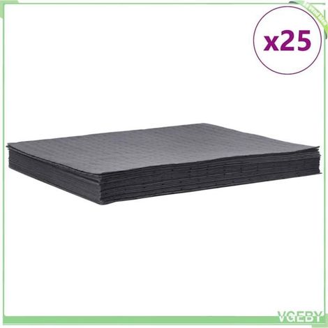 4104709 Tampons absorbants d'huile 25 pcs gris 40x50 cm (1/5)