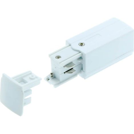 Connecteur et fiche pour rail triphasé Blanc - Ledme - LM3224 (1/2)