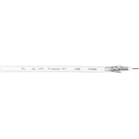 Câble coaxial Interkabel AC 100-25 75 Ω 120 dB blanc 25 m X78264