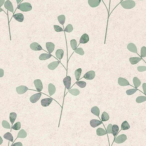 Rasch  Selection  508437  Vliestapete  Botanisch  10.05 x 0.53 m  Beige  Grün  Wohnzimmer  Flur  Büro  Küche  Wohnräume