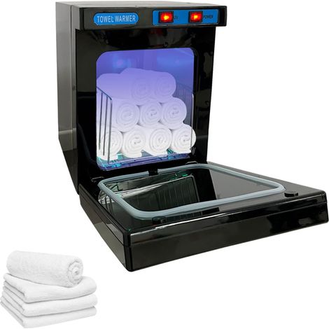 Chauffe-serviettes, Serviette Chaude Cabinet avec UV pour lingettes, Armoire à serviettes chaudes pour Barbier Salon Salle de Bain Beauté (1/5)