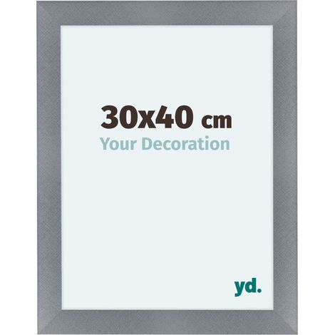 yd. - Cadre photo 30x40 - Aluminium Brosse - MDF - Como (1/5)