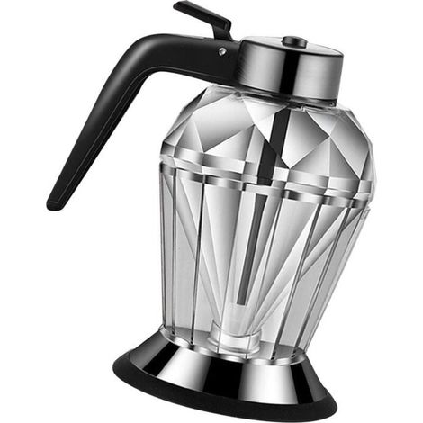 Distributeur de miel à pression, en verre transparent, portatif - Pour sauce soja, sucre, sirop, huile, vinaigre