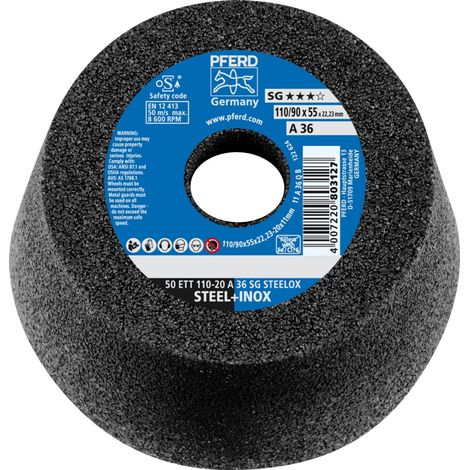 PFERD Schleiftopf ETT SG STEELOX 110 / 55 mm P 36 - 63418226 (1/5)