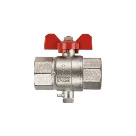 Válvula de bola v - 15 g 1/2 pulgada con entrada para sensor de temperatura