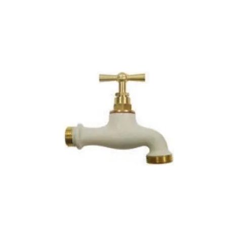 Robinet d'arrosage bicolore Ton Pierre, 15x21/20x27