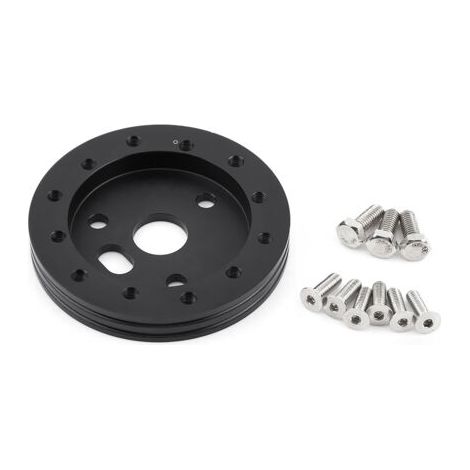 Espaceurs D'adaptateurs de Roue de Voiture Universels, Centre D'espaceur de 0,5 pour le Volant à 6 Trous vers L'adaptateur à 3 Trous (BLACK) (1/5)