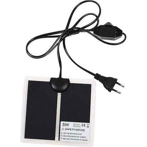 Heated warm terrarium vivarium - with thermostat controller-EU 14x15cm 5W