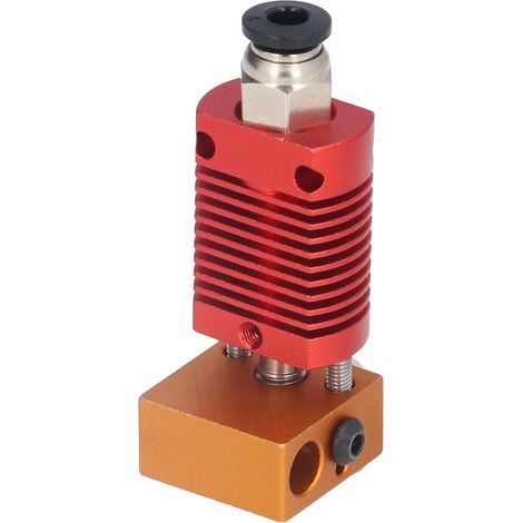Kit de buse chauffante en laiton pour imprimante 3D CR10, avec étui de protection en silicone et extrudeuse.