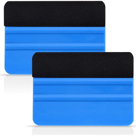 Lot de 2 Raclette Film de Fenêtre avec Bord Fibre pour Films Fenêtre et Films de Voiture Raclette en Feutre de Haute Qualité Adaptée aux Films Carbone (1/4)