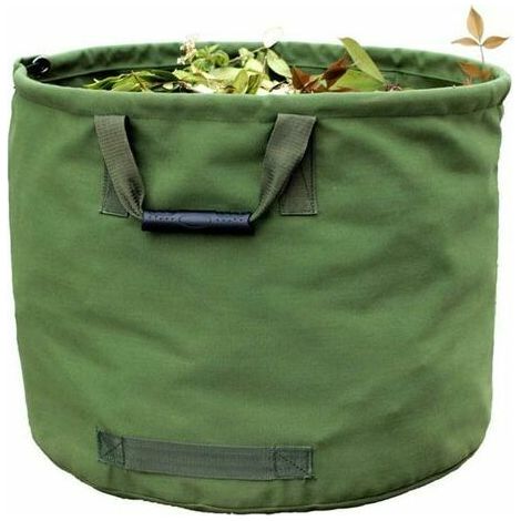 royaluxe - Sac à déchets de Jardin Extra Large Yard, pelouse de 32 gallons et Sac de Rangement réutilisable pour Feuilles avec Deux poignées (Vert), (1/5)