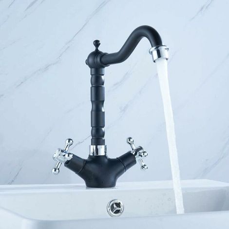 Küchenarmatur – Einhebelmischer – Retro-Schwarz – Küchenarmatur – Hocharmatur – Messing-Spültischarmatur
