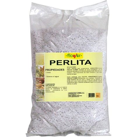 FLOWER perlita plantas 5 litros , Perlita 5 litros. -Marca: Flower. -Añadir perlitas de Flower ayuda al buen estado de tus plantas gracias a su doble acción: Favorece la aireación