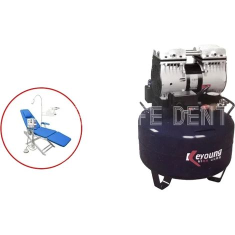 Compresseur d'air, sans huile, fonctionnement silencieux, 220V- 1 à 1(32L) (1/2)