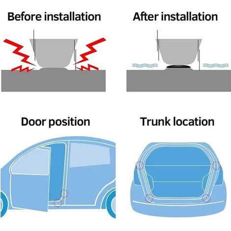 Autocollant de protection pour portière de voiture, amortisseur de choc, autocollant anti-collision, insonorisant (1/5)