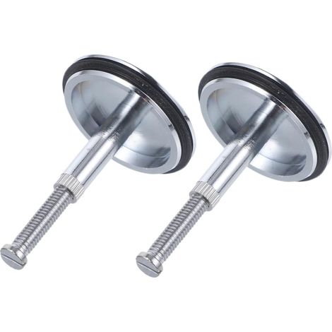 2 bouchons de lavabo, laiton, plat, rotatif, pour salle d'eau (1/5)