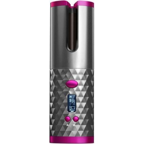 Fer à friser automatique sans fil Portable bigoudi USB Rechargeable Machine bouclée à 1 peigne + 2 Clips pc Gr ft613stk56tf (1/4)