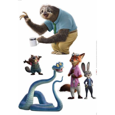 sticker mural Disney Zootropolis bleu  - Komar (1/2)