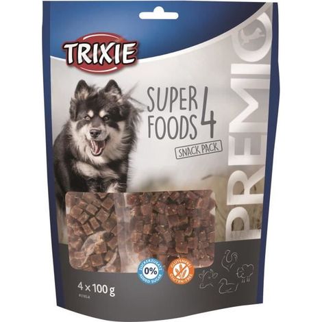 Premio 4 superfoods, poulet, canard, boeuf, agneau 4 × 100 g (1/5)