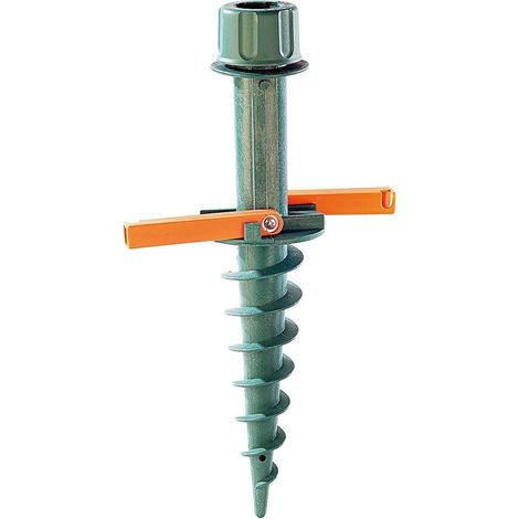 Picchetto puntale regolabile gigante 32 mm a spirale per ombrelloni da spiaggia (1/4)