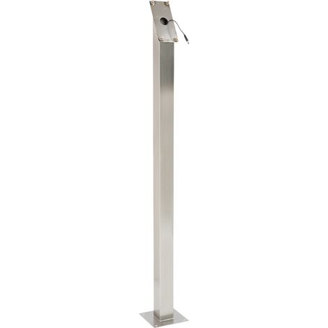 Pied 120 cm pour Porte-menus LED (sans le socle) - acier inoxydable. Pour presentoir MCS-6A4-LSS et MCS-4A4-LSS - Securit
