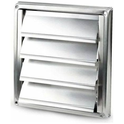 Grille de Ventilation, 125mm,Ventilation Ventilation en Acier Inoxydable Mur Ventilation Carré Sèche-Linge Extracteur Ventilateur Sortie,Envoyer des vis (1/5)