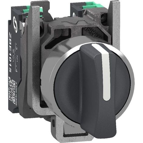 Selettore Harmony XB4 Ø22 3 posizioni ritorno centro 2NC Push In - XB4BD535