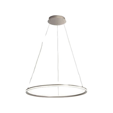 Suspension Led Série 8203 En Métal Gris Titane, 98W, Lumière Chaude 3000K, Dimensions 100 Cm, Design Moderne - Perenz, Idéal Pour Le Salon. (1/2)