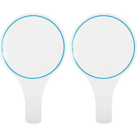 Lot de 2 tablettes effaçables à sec pour tableau blanc, tablettes simples face, mini-tableaux effaçables à sec pour réponses-25X15X0.5CM-Blue
