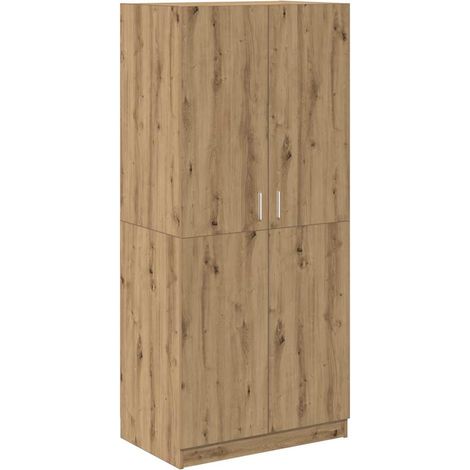 Maison Exclusive - Armario madera de ingeniería roble artisan 90x (1/5)