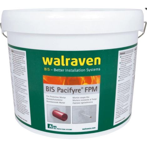 Walraven Brandschutzmörtel Pacifyre FPM Mörtelpulver (A1 bzw. MG III) 15 kg