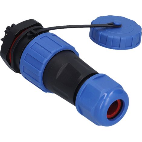 Connecteur mâle/femelle étanche IP68 pour prise aviation, sans soudure, écrou arrière, 250 V, 5 A, LP206 broches (1/5)