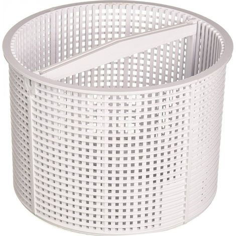 Panier de skimmer pour piscine – 18.2 cm diamètre – Anse amovible – Compatible avec skimmers Hayward SP1082/84/85 – Matériau ABS blanc - SPX1080EA