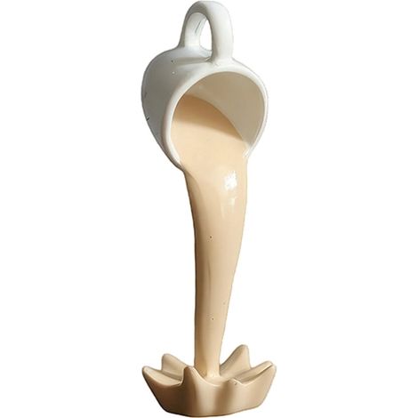 Tasse Flottante - Résine Époxy avec Eau Circulante - Décoration de Bureau et de Maison - 1 Pièce (1/5)