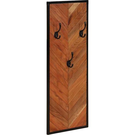 Maison Exclusive - Appendiabiti 2 pz 35x1x90 cm in Legno Massello di Acacia (1/5)