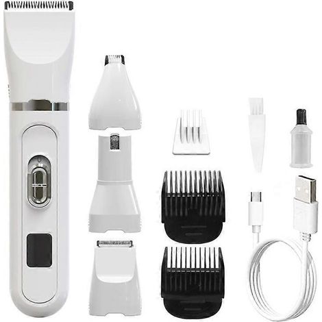 - Tondeuse à cheveux de sécurité avec tête de coupe lavable, tondeuse à dégradé silencieuse, sans poils, lavable, tondeuse électrique pour animaux de compagnie, tondeuse basse pour le rasage (1/5)