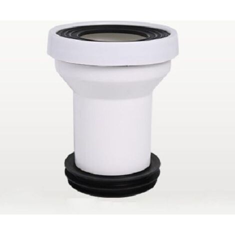 Buse de raccordement pour tuyau de toilette - Buse de vidange droite excentrique (A) (1/5)