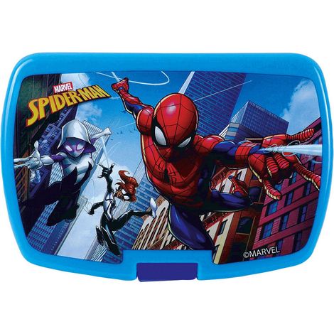 Spiderman Boite Goûter En Plastique Réutilisable (1/2)